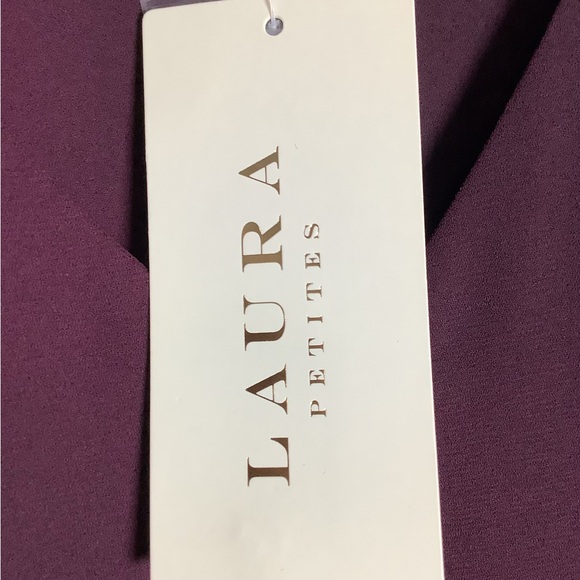 NWT Laura Petites chiffon tank top,with front buttons - Picture 7 of 10